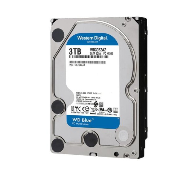 Жесткий диск HDD 3Tb Western Digital Blue SATA 6Gb/s 256Mb 5400rpm WD30EZAZ