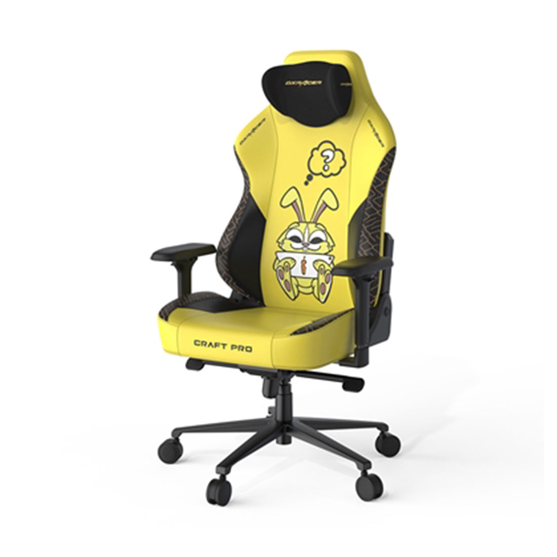 Игровое компьютерное кресло, DX Racer, CRA/PRO/YN/Rabbit in Dino, CRA-PR014-YN-H1, грузоподъемность 
