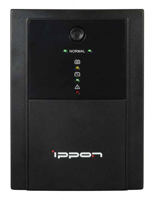 ИБП Ippon Back Basic 1500, 1500VA, 900Вт, AVR 162-280В, 6хС13, управление по USB, без комлекта кабел