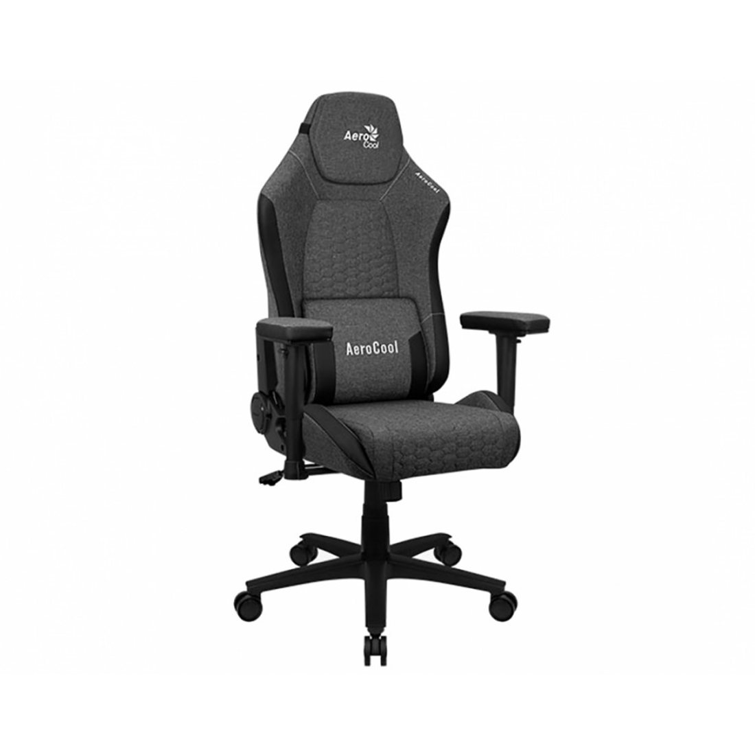 Игровое компьютерное кресло, Aerocool, Crown Ash Black, Тканевая поверхность AeroWeave с карбоновым 