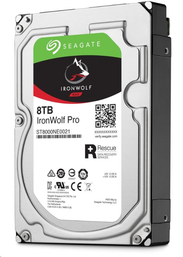 Жесткий диск для NAS систем 8Tb HDD Seagate IronWolf Pro SATA 6Gb/s 7200rpm 3.5" 256Mb ST8000NE001