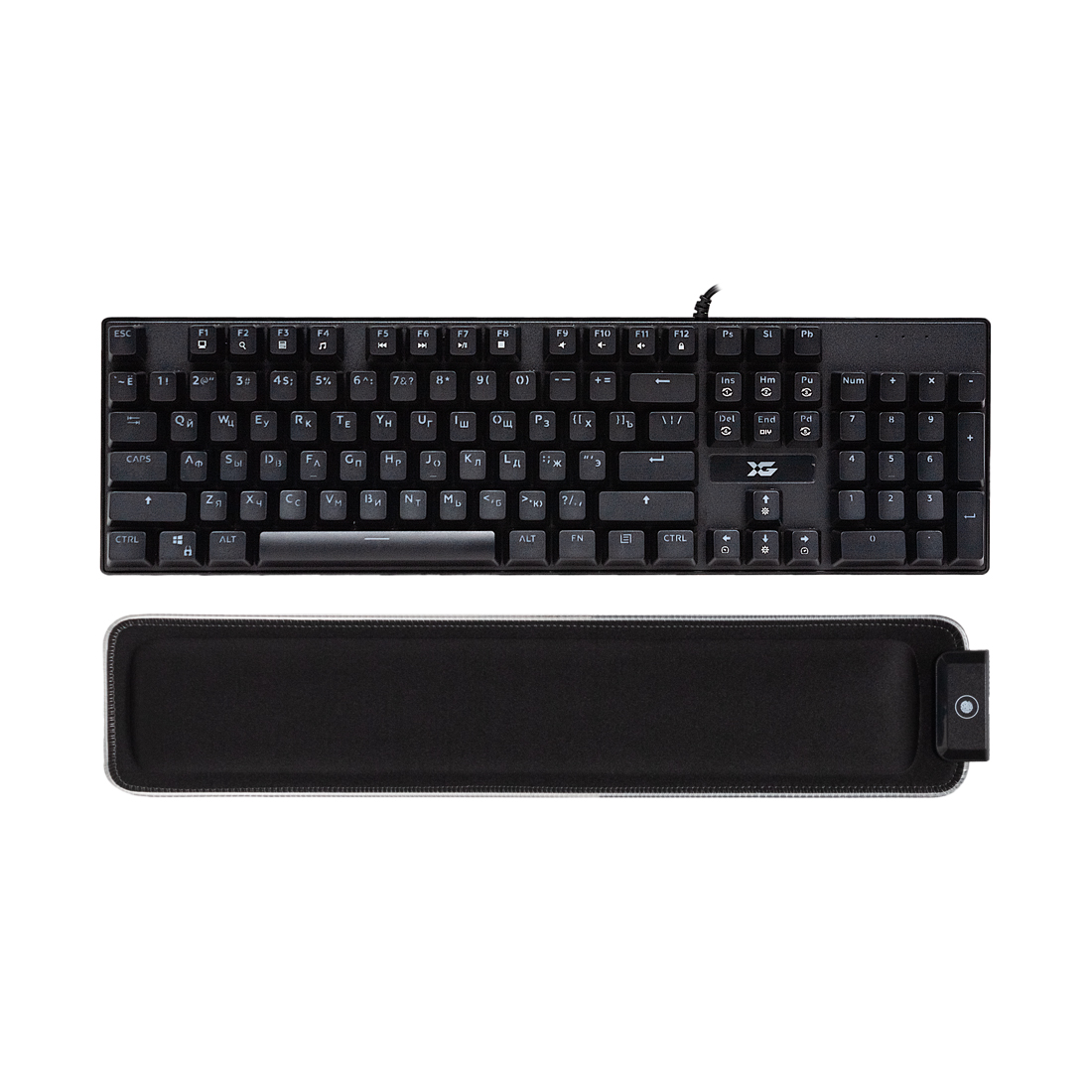 Клавиатура, XG, Dark Shadow, Игровая, USB, Кол-во стандартных клавиш 104, RGB, Длина кабеля 1,5 метр