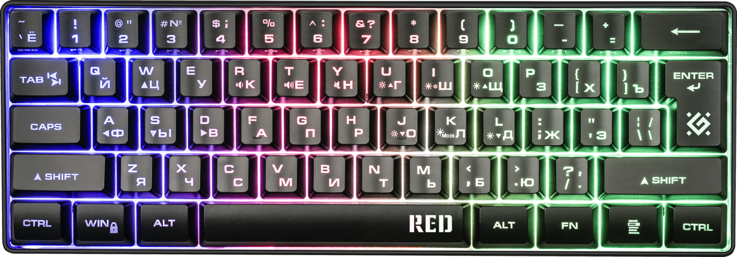 Клавиатура USB Defender Red GK-116