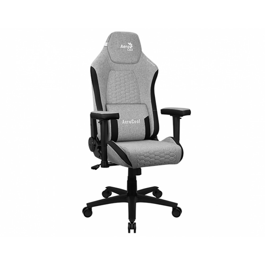 Игровое компьютерное кресло, Aerocool, Crown Ash Grey, Тканевая поверхность AeroWeave с карбоновым р