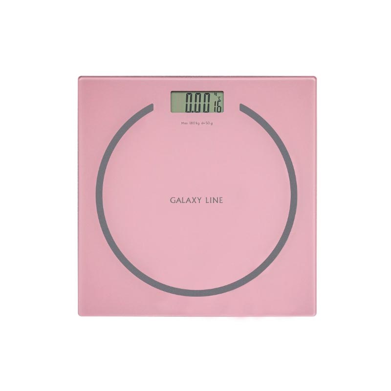 Весы напольные электронные GALAXY LINE GL 4815 РОЗОВЫЕ, максимал. вес 180 кг Артикул: гл4815лрозов