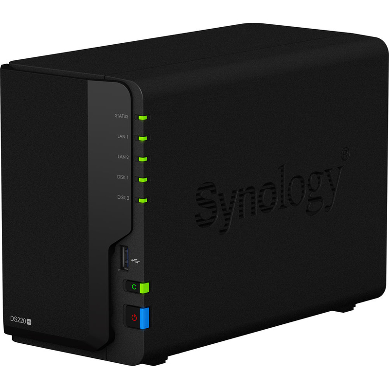 Сетевое оборудование Synology Сетевой NAS сервер DS220+ 2xHDD для дома