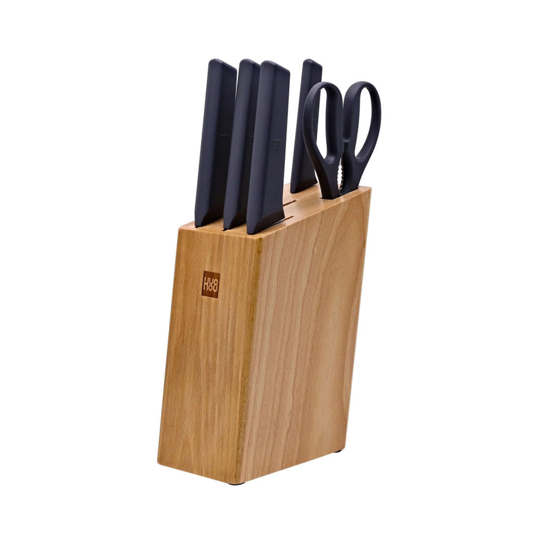 Набор ножей, HuoHou, Hot Youth Edition Kitchen Knife 6 Piece Set Beech Wood Edition, 6 предметов, Не