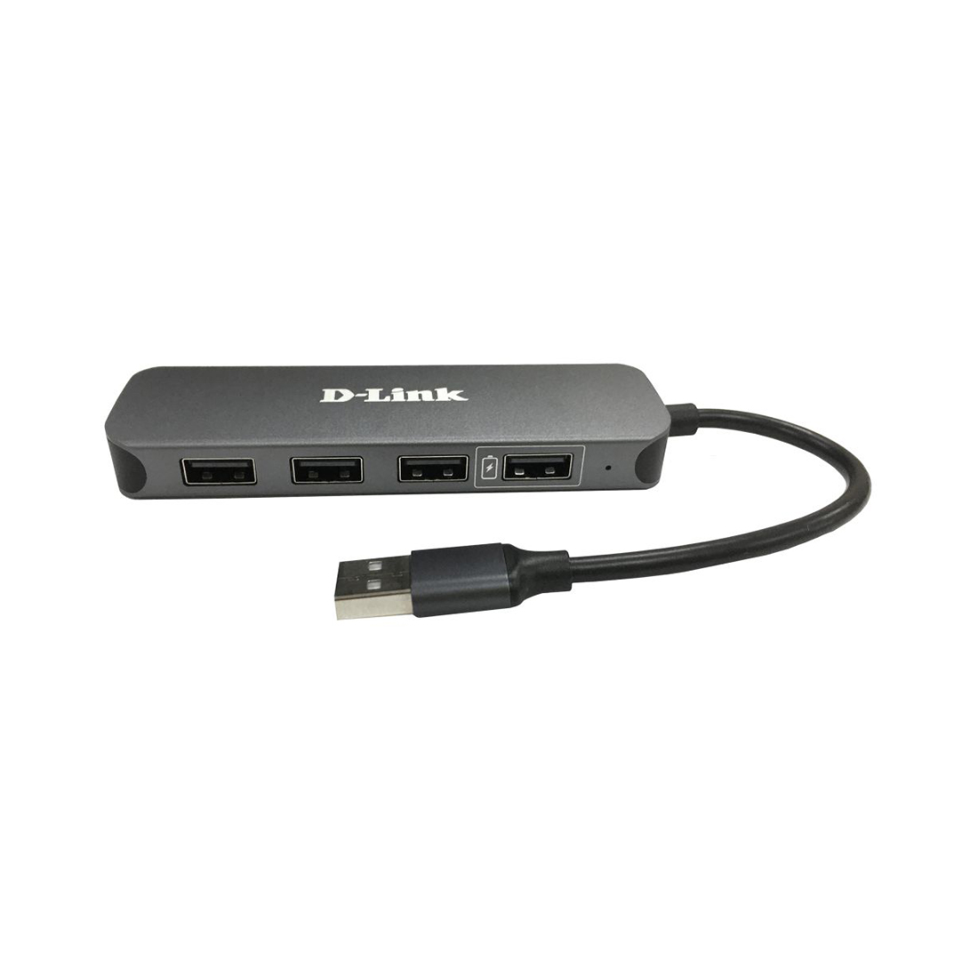 Концентратор USB, D-Link, DUB-H4/E1A, Концентратор с 4 портами USB 2.0 (1 порт с поддержкой режима б