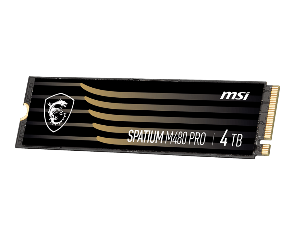 Твердотельный накопитель 4000Gb SSD MSI SPATIUM M480 PRO PCIe NVMe R7400Mb/s W7000MB/s SPATIUM M480