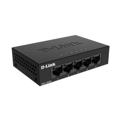 Коммутатор, D-Link, DGS-1005D/J2A, Неуправляемый 5 портов 10/100/1000Base-T, Комплект для монтажа на