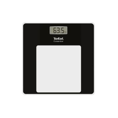 Весы, TEFAL, PP1300V0, Весы стеклянные Essential Black, Материал платформы – закаленное стекло, ЖК д