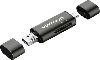 Картридер Vention USB 3.0, Multi-Function card reader, Gray, Metal type. CCHH0
