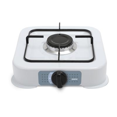 Плита газовая, Centek, CT-1520, 1 конфорка, Сменная форсунка баллон/магистраль, Белая)