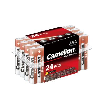 Батарейка CAMELION Тип батареи AAA (Мизинчиковая) Plus Alkaline AAA 1.5V 1250 mAh 24 шт., LR03-PB24