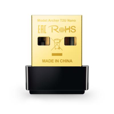 USB-адаптер, TP-Link, Archer T2U Nano, 2.4/5 ГГц, 633M, USB 2.0