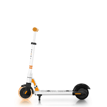 Электросамокат TRIBE Kid, бело-оранжевый, 6" колеса, 200 Вт мотор,  2,6 Ач батарея, TES-KID062600ORA