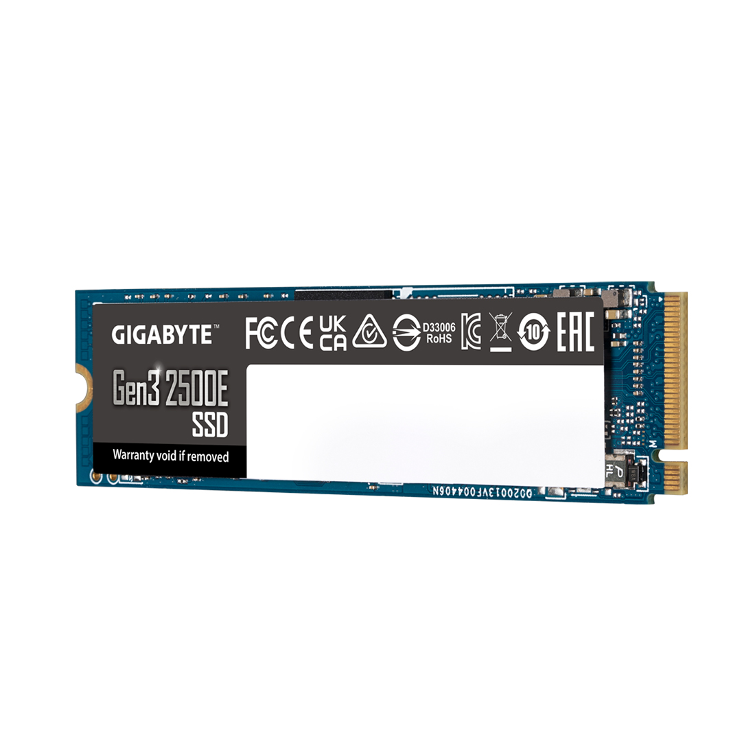 Твердотельный накопитель SSD, Gigabyte, 2500E G325E500G, 500 GB, M.2 NVMe PCIe 3.0, 2300/1500 Мб/с