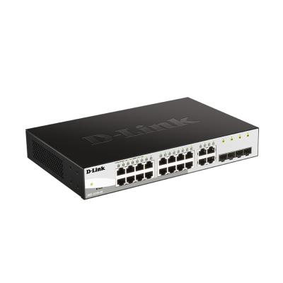 Коммутатор, D-Link, DGS-1210-20/F2A, Управляемый L2, 16 портов 10/100/1000Base-T и 4 комбо-порта 100