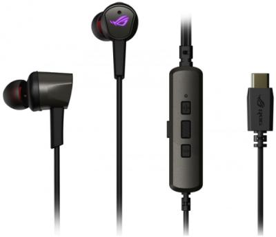 Вставная игровая гарнитура ROG Cetra II: разъем USB-C для подключения к ПК, Nintendo Switch, к ROG P