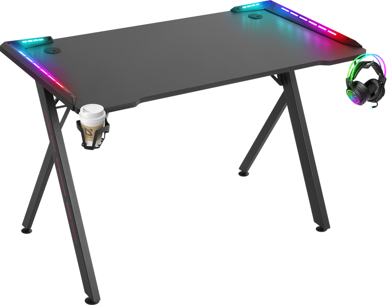 Компьютерный стол Defender Extreme RGB подвес кружки+гарнитуры