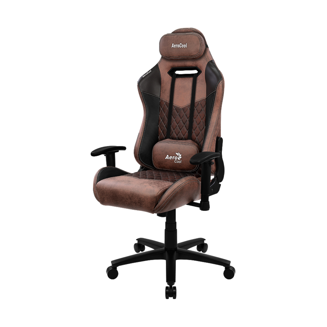 Игровое компьютерное кресло, Aerocool, DUKE Punch Red, Искусственная кожа AeroSuede, (Ш)69*(Г)70*(В)