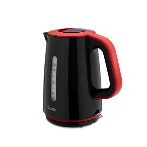 Электрический чайник Zelmer ZCK7620R цвет чёрный/красный срок гарантии 2 года