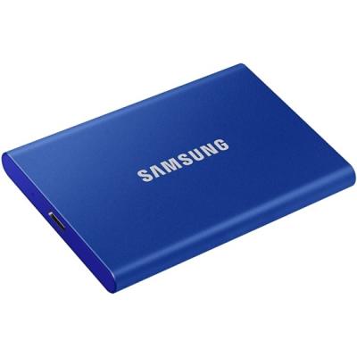 Внешний SSD 2000Gb Samsung T7 USB 3.2 Gen.2 (10 Гбит/c) AES 256 Синий, MU-PC2T0H/WW
