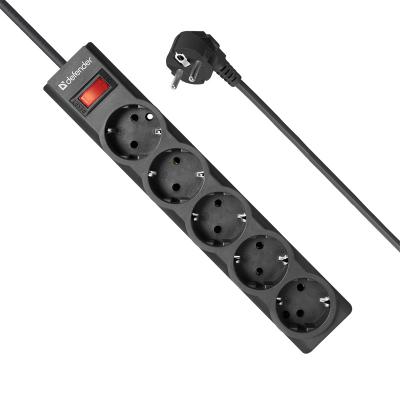 Сетевой фильтр Defender ES Largo 5м Черный