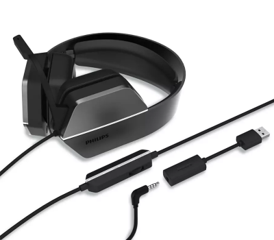 Гарнитура PHILIPS TAG4106BK/00, динамики 50 мм, 3,5mm разъем, 1,8м