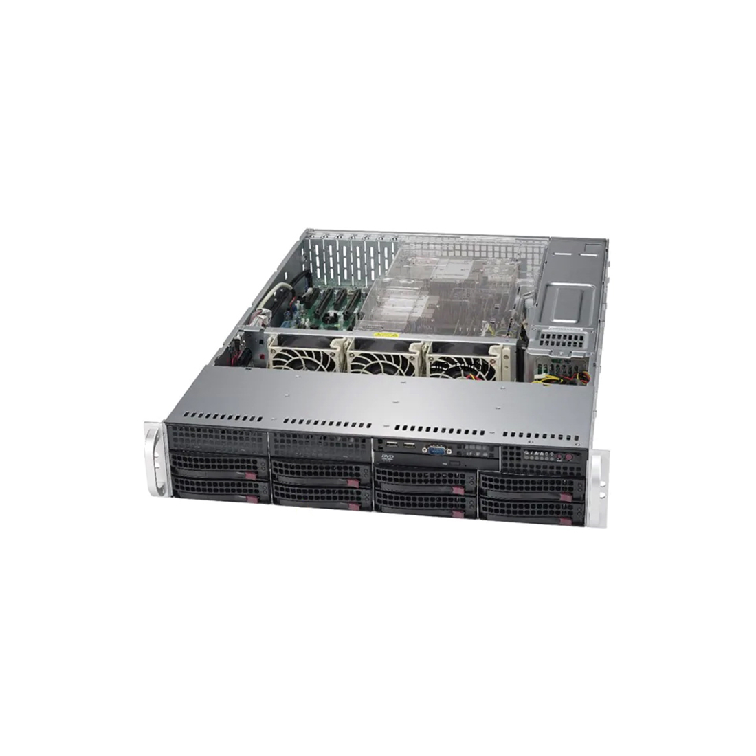 Серверная платформа, SUPERMICRO, SYS-6029P-TR, 2U, 2xLGA 3647, 16xDDR4, 8x3.5" Hot-swap, 2x1000W, Bl