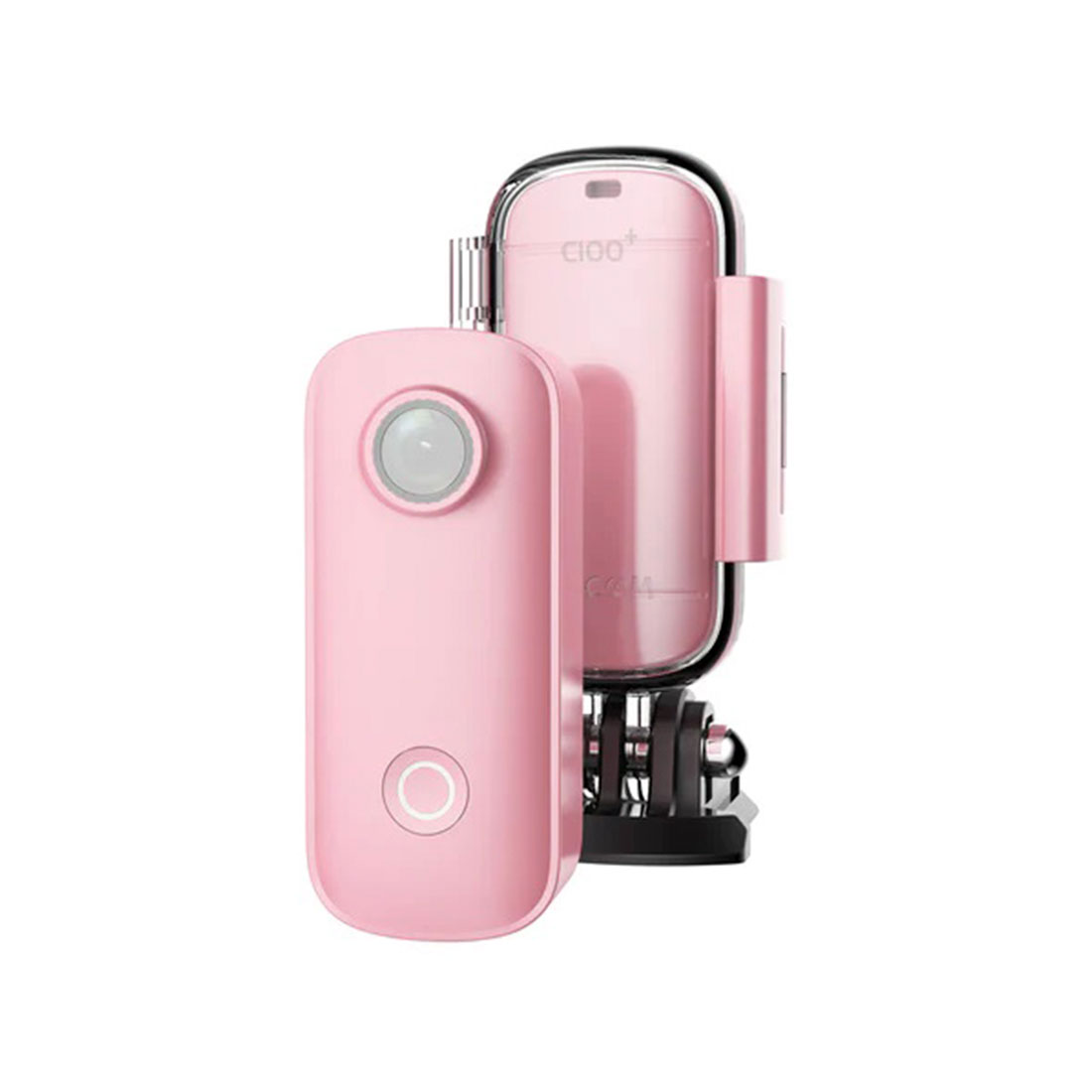 Экшн-камера, SJCAM, C100+ Pink, 1080p, 4K/30fps, MicroSD до 128 Гб, Процессор NT96675, Фото 15 МП, W