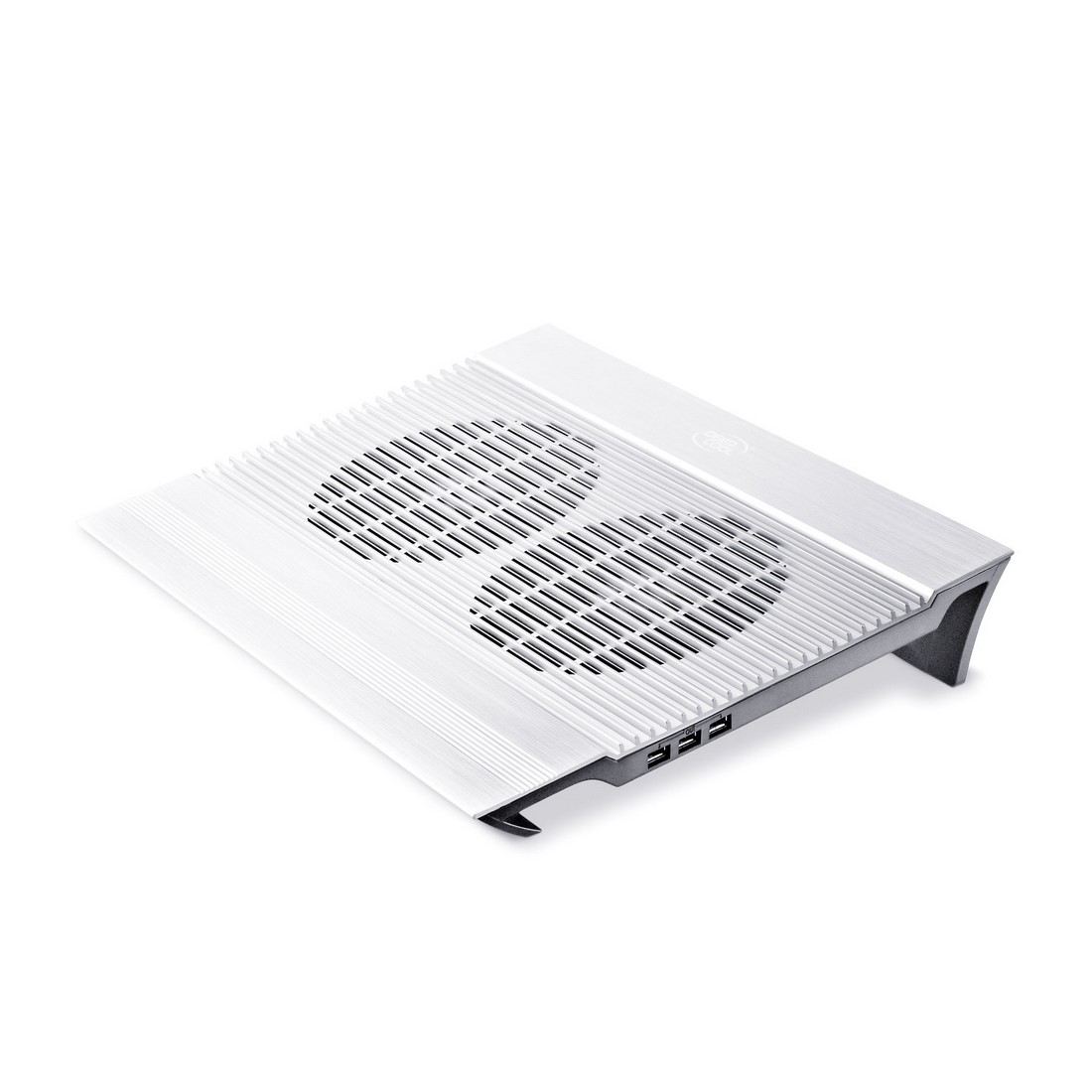 Охлаждающая подставка для ноутбука, Deepcool, N8 Silver DP-N24N-N8SR, 17", Вентилятор 2*14см, 1000±1