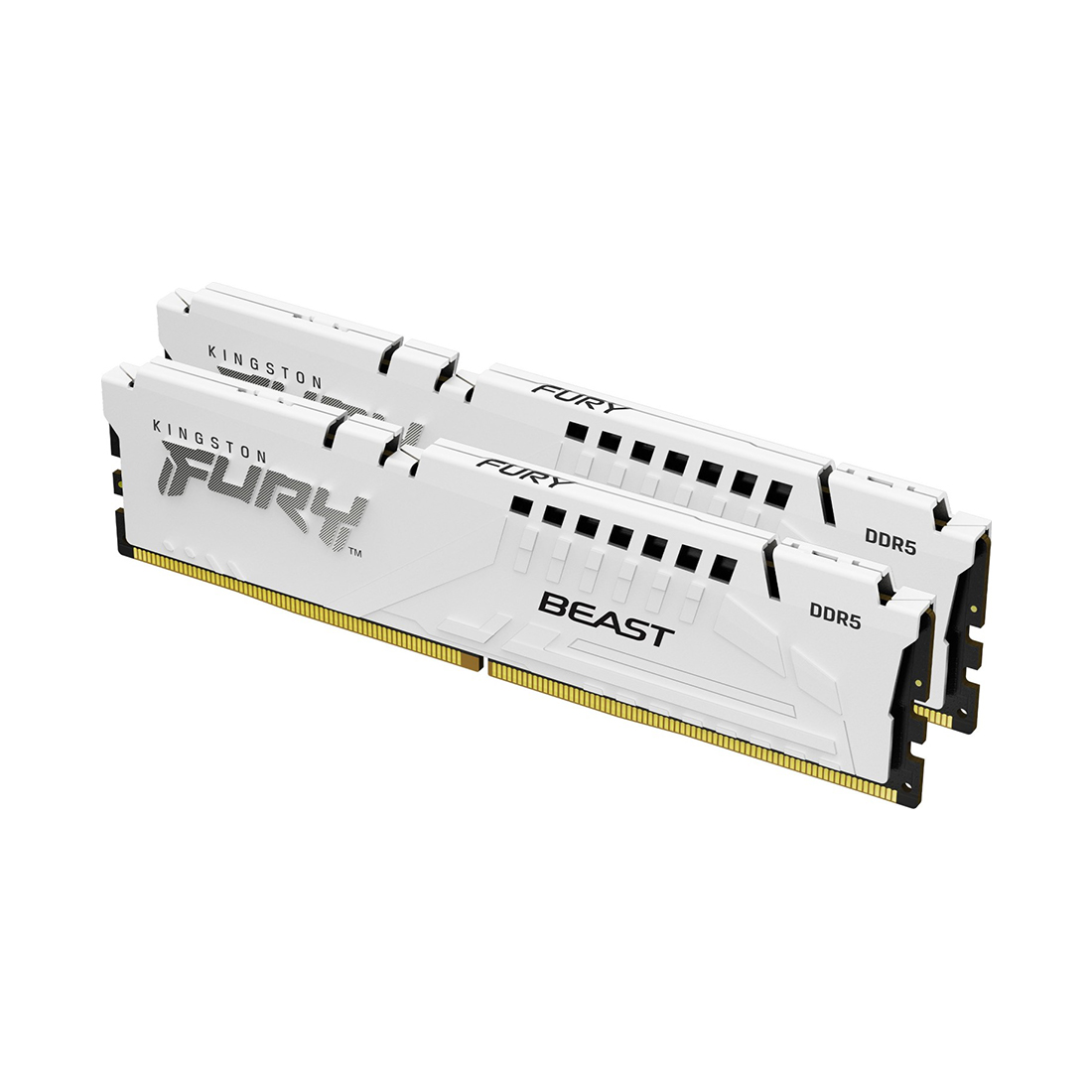 Комплект модулей памяти, Kingston, FURY Beast White EXPO KF552C36BWEK2-32 (Kit 2x16GB), DDR5, 32GB, 