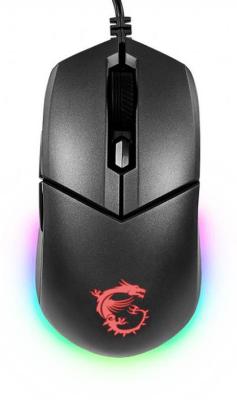 Мышь MSI Clutch GM11. Полноцветная RGB подсветка с 7 световыми эффектами. 5-уровневый сенсор