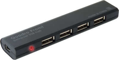 4-портовый мини-разветвитель USB 2.0 Defender Quadro Promt 4-портовый мини-разветвитель USB 2.0 Defender Quadro Promt