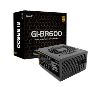 Блок питания PCCooler GI-BR600, 600W, Non Modular, 80+ BRONZE, Fan 120mm, GI-BR600