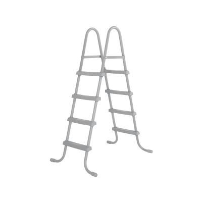 Лестница для бассейна 122 см, BESTWAY, 58336, Металл/пластик, Для бассейнов высотой 107-122 см, Серы