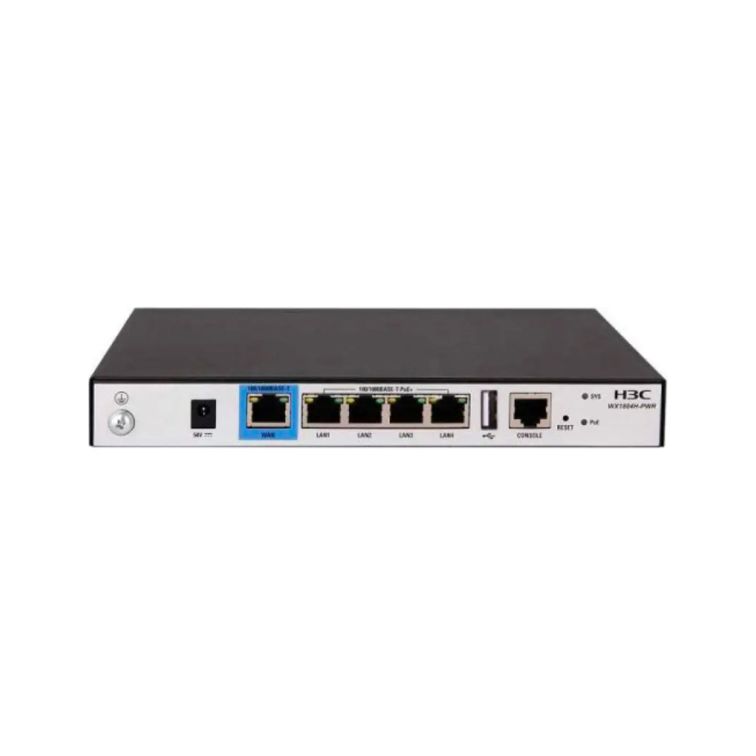 Контроллер беспроводного доступа, H3C, EWP-WX1804H-PWR, 4 порта LAN 10/100/1000M, 1 порт WAN 10/100/
