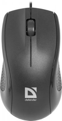 Мышь Defender Optimum MB-160 (Черный), USB 2кн, 1кл-кн, 1,5 м, коробочка
