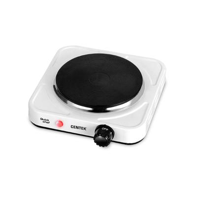 Плитка электрическая, Centek, CT-1506, 1конф ЧУГУН 155мм, 1000Вт, Индикатор работы, Белый