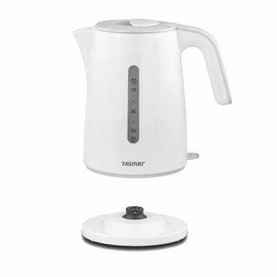 Электрочайник Zelmer ZCK7621S цвет белый/серый срок гарантии 2 года