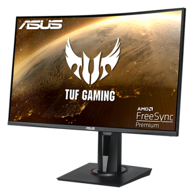 Монитор ASUS VG27VQ VA,27",16:9 FHD (1920x1080x165Hz),400cd/m2,3000:1,178/178,1ms,HDMI,DP,DVI,Sp 2W,
