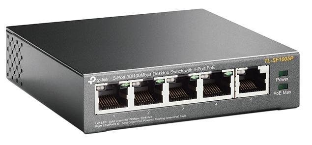 Коммутатор PoE+ 5-портовый Tp-Link TL-SF1005P, 5-port 10/100M (Порт1- Порт4 PoE IEEE 802.3af/at), б