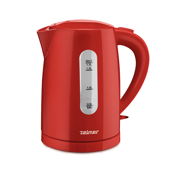 Электрический чайник Zelmer ZCK7616R цвет красный срок гарантии 2 года
